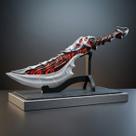 Adaga Decorativa Gamer Futurista Com Suporte