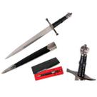 Adaga Medieval Cruzadas Decorativa Com Bainha Aço Inox Cosplay Colecionador 33cm Adaga Medieval Cruzadas Decorativa Com Bainha Aço Inox Cosplay Colecionador 33cm