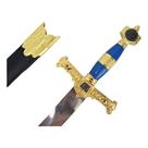 Adaga Punhal Rei Salomão Estrela De Davi Haste em Aço Ornamento Decorativo Brinquedo Cosplay Coleção