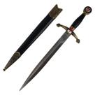 Adaga Templária Medieval Com Bainha Cruz Vermelha