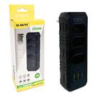 Adaptador 10A 3 Tomadas 2 USB/C MAX 2500W BM-8702B Preto
