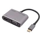Adaptador 2 Em 1 Tipo C Para Hdmi 4k Vga Computador Celular Adaptador 2 Em 1 Tipo C Para Hdmi 4k Vga Computador Celular