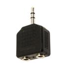 Adaptador 2 P2 stéreo x P2 stéreo Niquelado - HYX Adaptador 2 P2 stéreo x P2 stéreo Niquelado - HYX