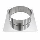 Adaptador 25x25 Inox 430 Duto 8 Polegadas Chaminé