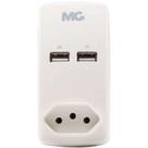 Adaptador 2p+t 250v~ 10a Com 2 Tomadas Usb 4a Margirius Adaptador 2p+t 250v~ 10a Com 2 Tomadas Usb 4a Margirius