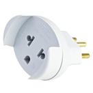 Adaptador 3p 10a Cinza Conversor Padrão Antigo E Americano Para Novo Padrão Mectronic 2p + Terra