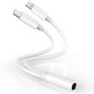 Adaptador Adaptador de fone de ouvido Smilebridge 2 em 1 para iPhone com conector de 3,5 mm
