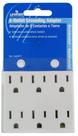 Adaptador aterrado de tomada elétrica Leviton de 6 tomadas 15A 125V