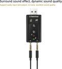 Adaptador Áudio USB 7.1 Placa Som Externa P2 Notebook PC Gamer Fone Microfone Super Resistente