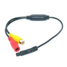Adaptador Auto Wayfeng WF de 4 pinos para RCA (A/V) para monitor/câmera