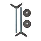 Adaptador Baby Gate Guru M8 Banister, pacote com 2 unidades, bronze, 12 cm