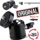Adaptador Ballhead Suporte Cabeça Para Tripe Ring Light Webcam Câmera Sapata Pedestal Rosca Bola Rotativa 1/4 360 Graus