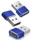 Adaptador Basesailor USB para USB C Tipo C Fêmea para USB A Macho x3