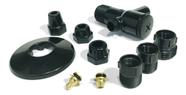 Adaptador Bebedouro Filtro Água Com Registro Ponto De Água Abs Preto