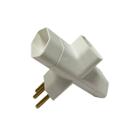 Adaptador Benjamim 2P + T 10A 3 Conexões Branco MarGirius
