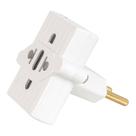 Adaptador Benjamin Tipo T Branco