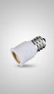 Adaptador Bocal E12 para E14 Branco