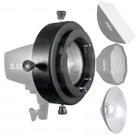 Adaptador Bowens Para Flash Tocha Godox Greika K-150a 250di Mini Pioneer