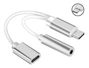 Adaptador cabo de dados tipo c tipo cf 2 em 1 com auxiliar