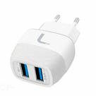 Adaptador Carregador de Parede Rápido Leve-me 2 Entradas USB 3.4A