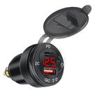 Adaptador Carregador voltímetro Usb E Tipo C Moto Bmw Tiger Ktm