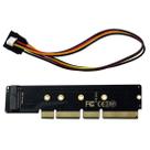 Adaptador chenyang M.2 NVME para PCIe 3.0/4.0 X16 com alimentação SATA