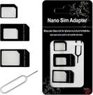 Adaptador Chip Nano para Micro Sim Card Universal Kit 3 em 1
