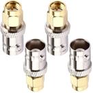 Adaptador coaxial RF Oiyagai BNC fêmea para SMA macho 4 unidades