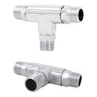 Adaptador Conector Tee De Torneira Misturador Monocomando 1/2" Metal Adaptador Conector Tee De Torneira Misturador Monocomando 1/2" Metal