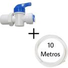 Adaptador Conexão Filtro Purificador de Água com Mangueira 10 Metros