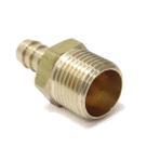 Adaptador Conexão Latão 1/2 NPT Macho X Bico Mangueira 3/8 Terminal Hidráulica Pneumática Sem Vazamentos Premium