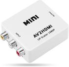 Adaptador Conversor AV RCA para HDMI Escalonamento Hardware Full HD