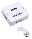 Adaptador Conversor De Hdmi Para Vga Com Áudio Monitor Tv