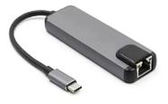 Adaptador Conversor Lan Rj45 5 Em 1 Tipo C Para Usb 3.0 4k Hdmi Internet MacBook NF Adaptador Conversor Lan Rj45 5 Em 1 Tipo C Para Usb 3.0 4k Hdmi Internet MacBook NF