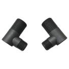 Adaptador Cotovelo Roscas Externas 1/4 e 11/16 2 peças