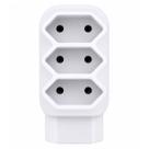 Adaptador de 4 Tomadas 2 Pinos Benjamim Plugue Extensão