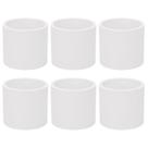 Adaptador de acoplamento de tubo de PVC de 2 polegadas Schedule 40, pacote com 6 - branco