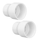 Adaptador de acoplamento redutor de PVC DWV 2,5 cm x 2 cm Schedule 40