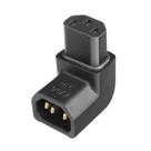 Adaptador de alimentação AudioQuest IEC macho para IEC fêmea 90 graus