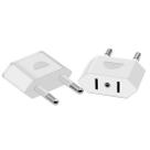 Adaptador de alimentação de viagem JORINDO White 2 unidades da UE para os EUA