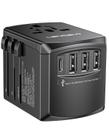Adaptador de alimentação de viagem LENCENT Universal com 2 USB C 2 USB A