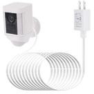 Adaptador de alimentação e cabo para bateria Ring Spotlight Cam branca