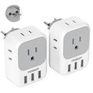 Adaptador de alimentação TESSAN Switzerland Tipo J com 4 saídas 3 USB Adaptador de alimentação TESSAN Switzerland Tipo J com 4 saídas 3 USB