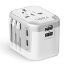 Adaptador de alimentação universal Ceptics 5 em 1 com USB-A e USB-C Adaptador de alimentação universal Ceptics 5 em 1 com USB-A e USB-C