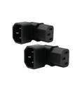 Adaptador de alimentação WYMECT IEC C14 a C13 PDU Plug/Soquete 90