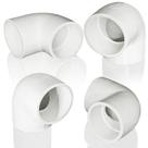 Adaptador de ângulo reto bidirecional de cotovelo de 90 graus em PVC 1-1/4" Sch40