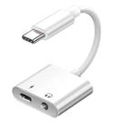 Adaptador De Áudio com Entrada USB Tipo C e Saídas P2 e USB Tipo C TOMATE MTC7003 Adaptador De Áudio com Entrada USB Tipo C e Saídas P2 e USB Tipo C TOMATE MTC7003