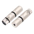 Adaptador de áudio HOZIBING XLR fêmea para 1/4 TRS fêmea