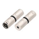 Adaptador de áudio HOZIBING XLR macho para 1/4 TRS fêmea (D1053)
