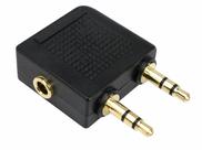 Adaptador de Áudio P2 Fêmea para Dois P2 Macho Stereo EXBOM Adaptador de Áudio P2 Fêmea para Dois P2 Macho Stereo EXBOM